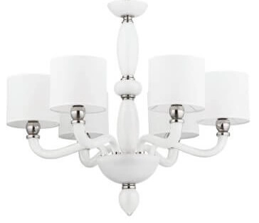 White chandelier Newport Ø 68cm Lyora 5903139815697