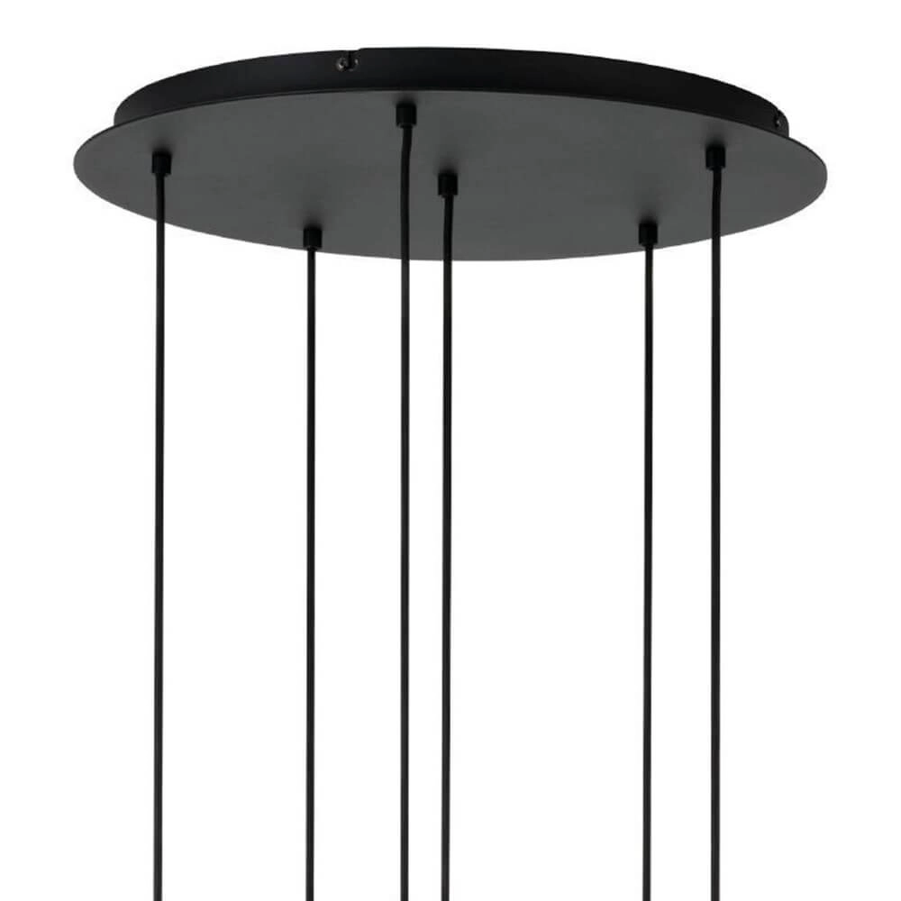 Hanging lamp 6 lights Lemorieta black Stars of Light 9002759396879