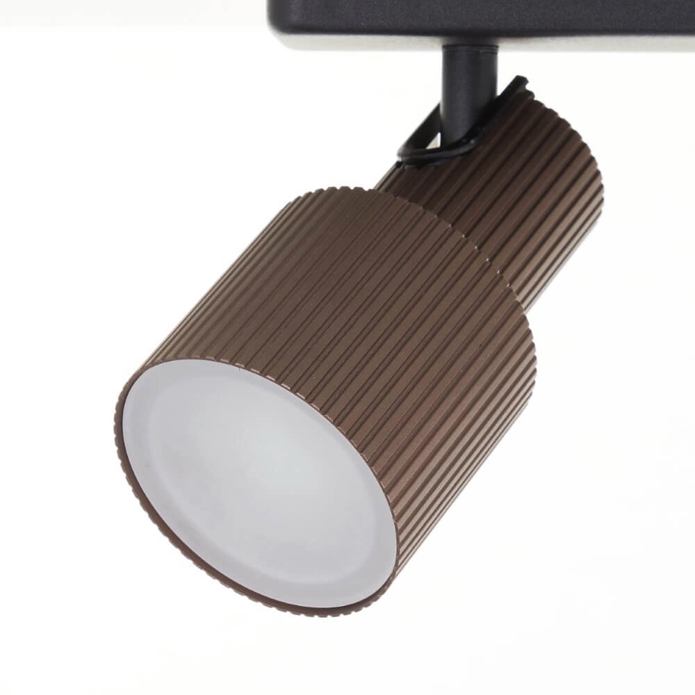 3-light surface-mounted spotlight Cadiz black with bronze Brilliant 4004353441288