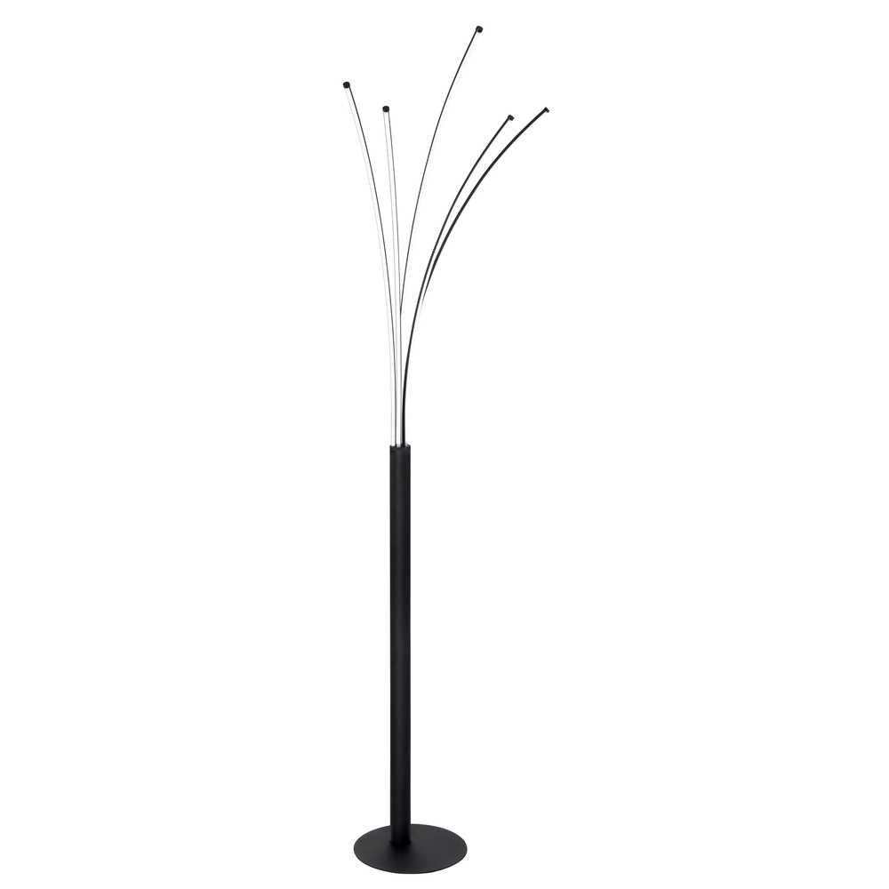 Modern floor lamp Bizzy Black light color adjustable Globo 9007371440276