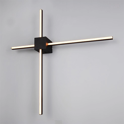 Modern wall lamp Cassino black 67.5cm Trio 4017807683202