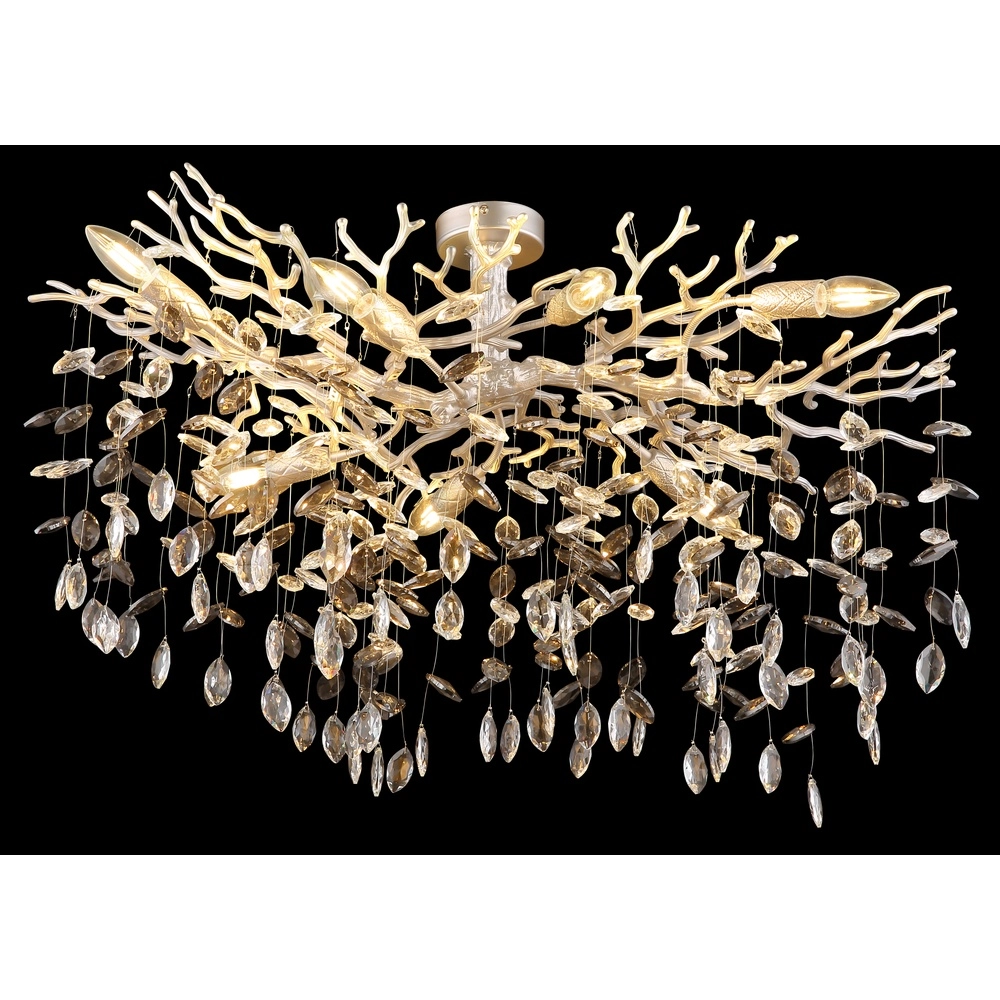 Ceiling lamp Queena silver grey Globo 9007371533657