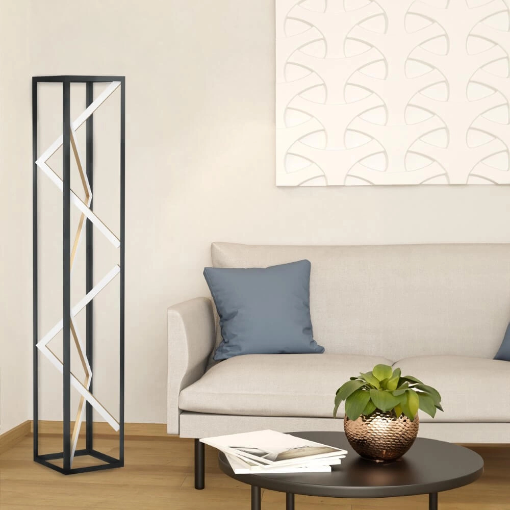 Designer floor lamp Penela black with gold Stars of Light 9008606313778
