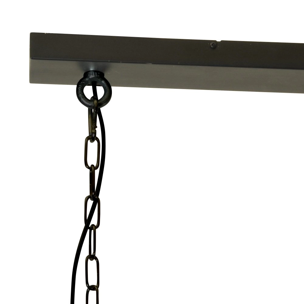 Dining room lamp Industria 2x27 Bud 2-light black with concrete gray Masterlight 8718121229300