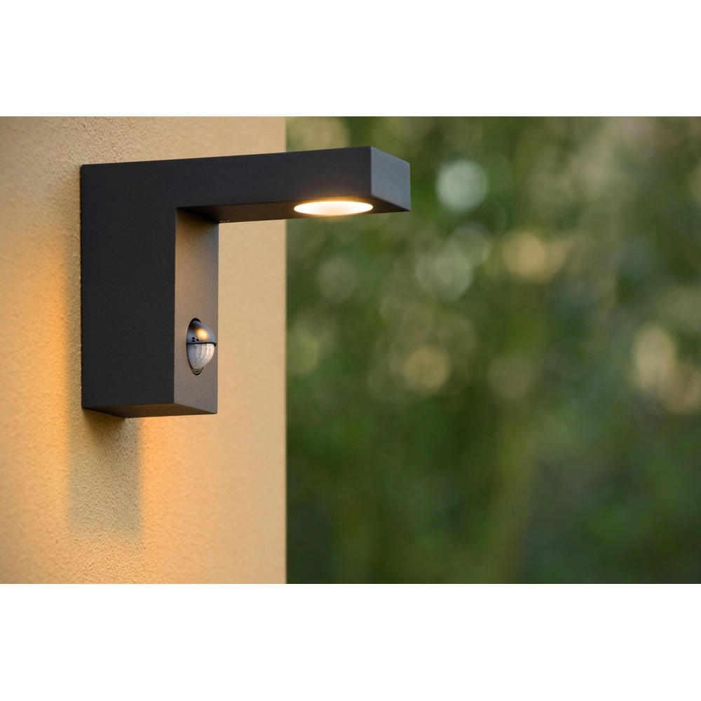 Wall lamp Texas-Ir anthracite with sensor Lucide 5411212281005