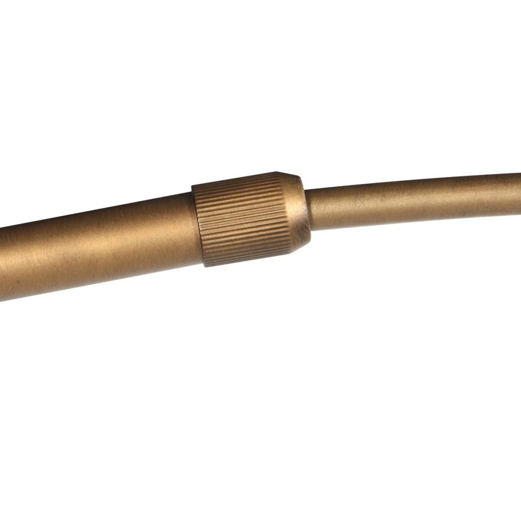 Bronze arc lamp Vela Lino with cream shade Ø60cm Steinhauer 8712746185683