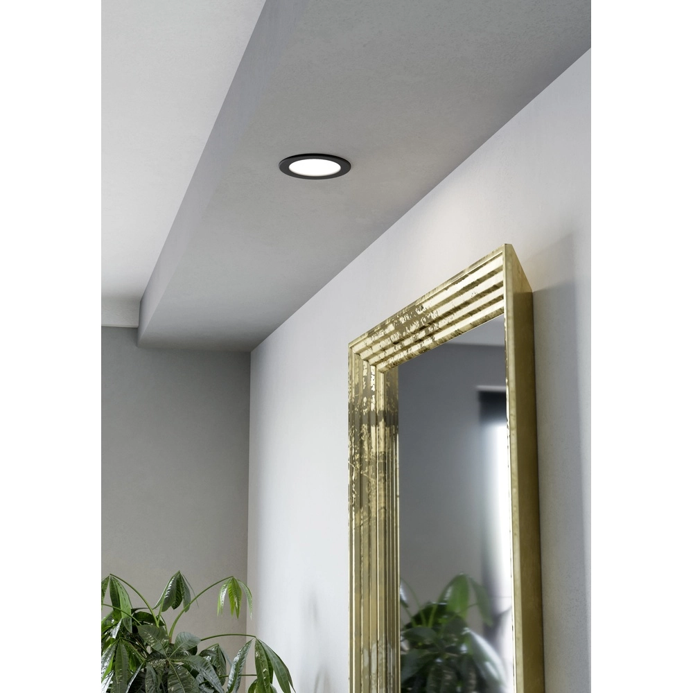 Recessed lamp Fueva 6 round - black - Ø 11,9cm Eglo 9008606330683