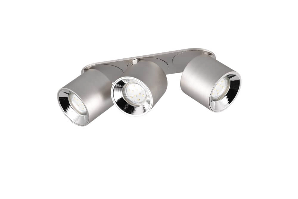 Ceiling light Guayana 3-light nickel