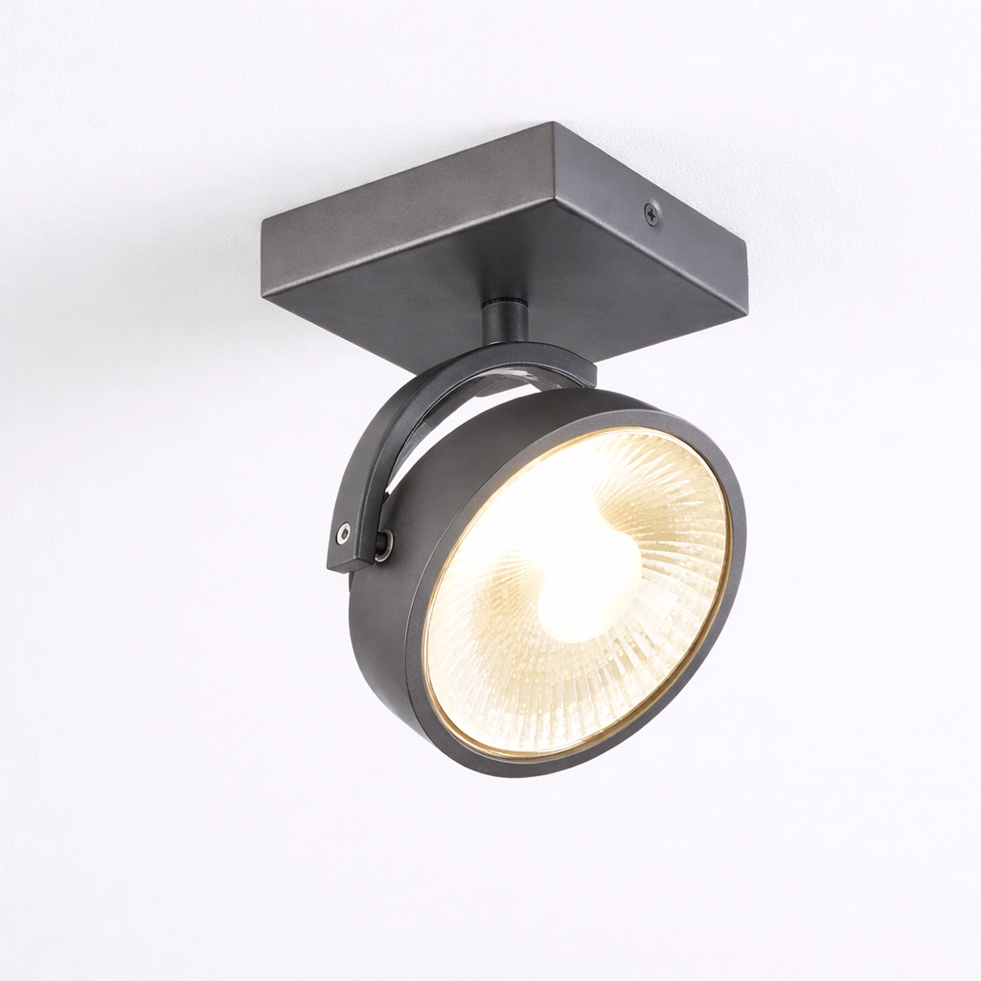Surface-mounted spot Jupiter Industrial Black