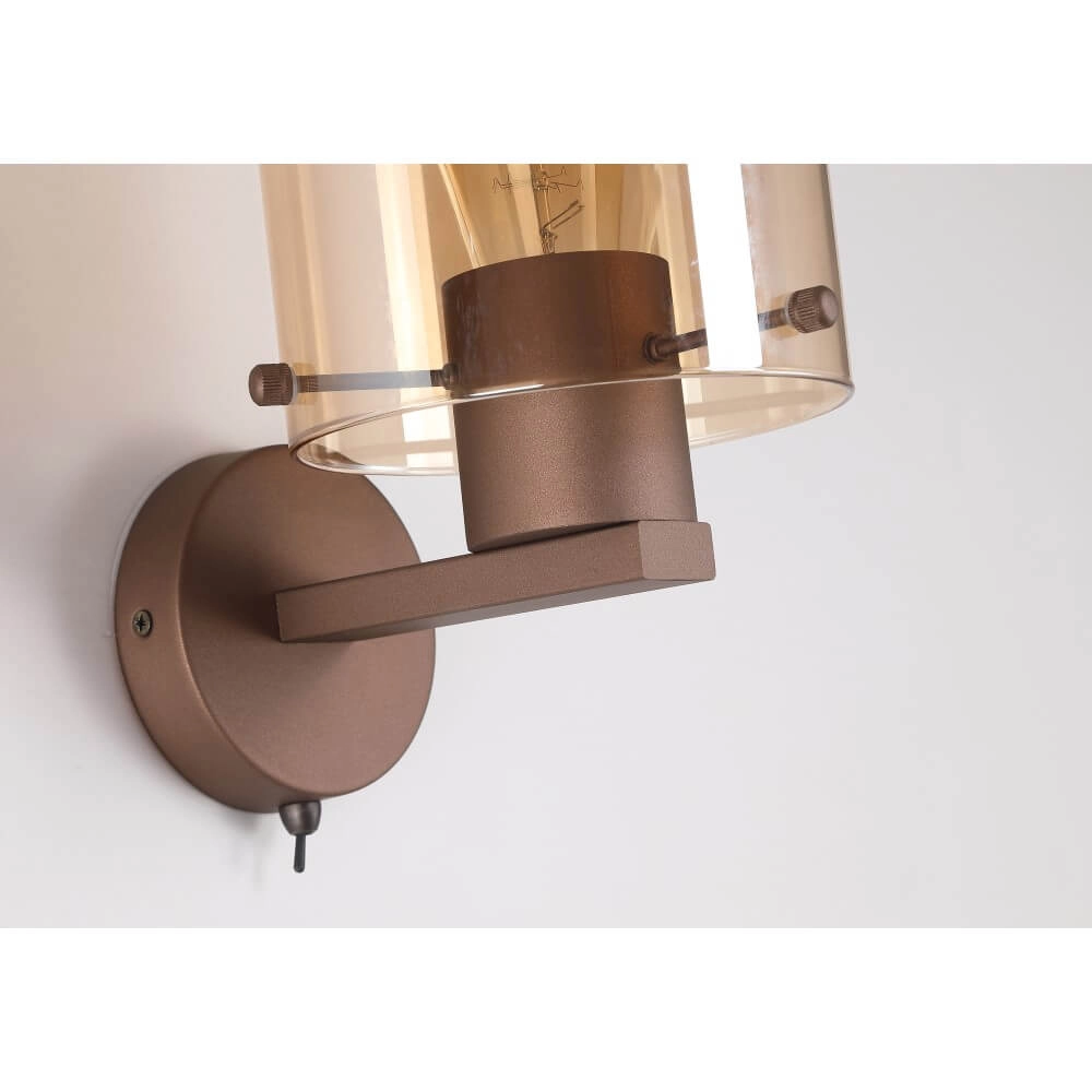 Wall lamp Sweden Mocha Brown Searchlight 5053423272023