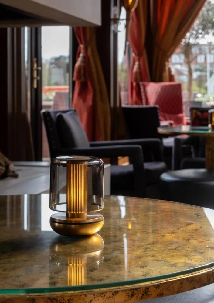 Rechargeable table lamp Firefly gold smoked Humble 6097522568556