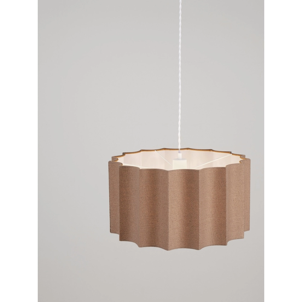 Design pendant lamp Alve coffee brown Ø 45cm Lyora 5212017493651