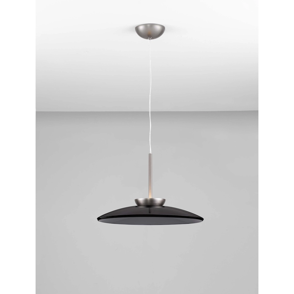 Pendant lamp Esti brown glass Ø 50cm Lyora 5212017461841