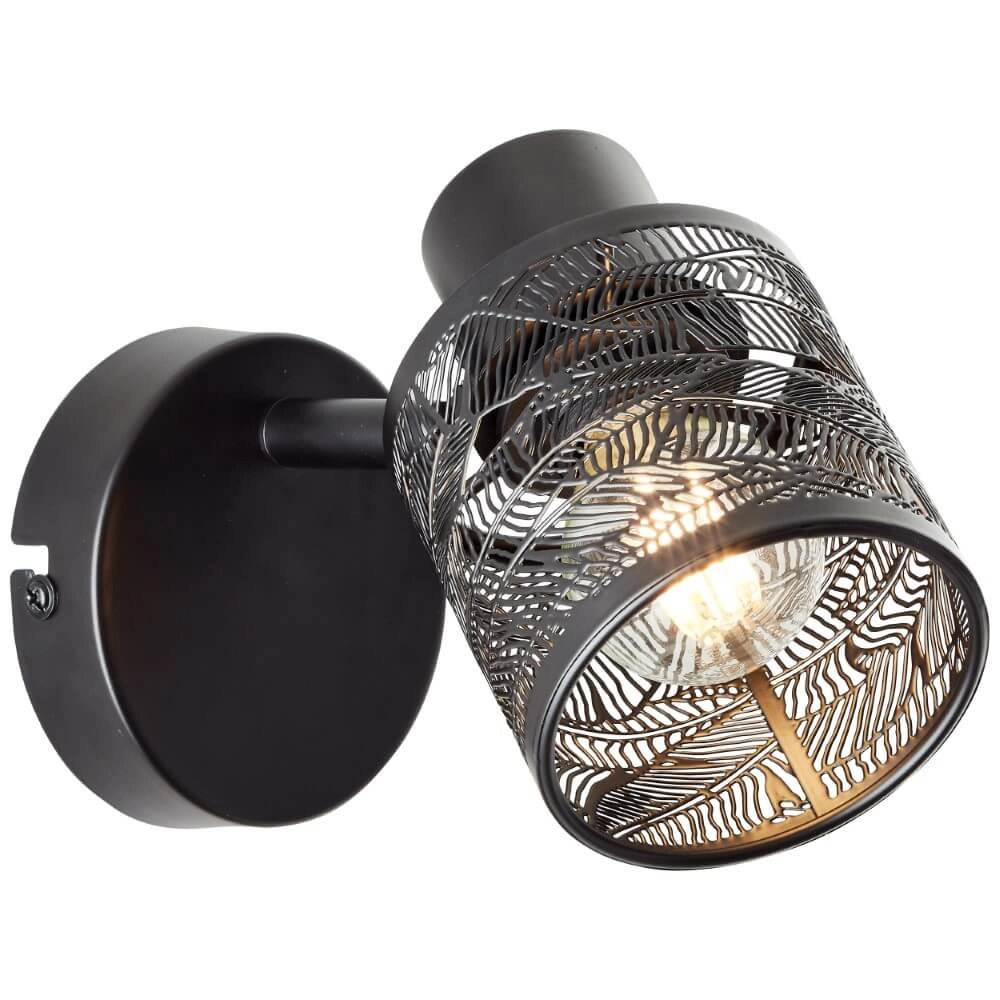 Black wall light Bano Brilliant 4004353413469