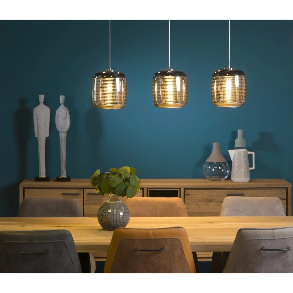 Pendant lamp Eryn Chrome 3-light Lucide 5411212702319