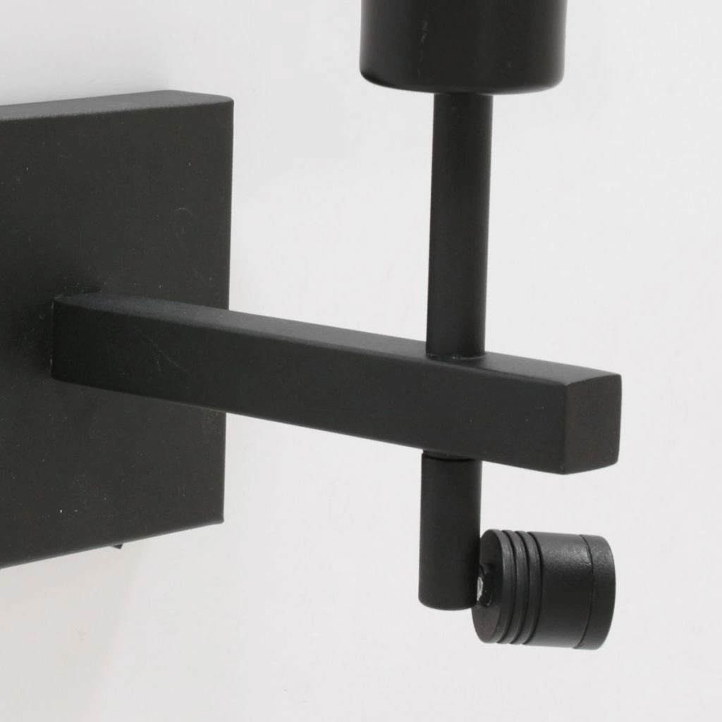 Black bedside lamp Stang with cork cap Ø20cm Steinhauer 8712746180534