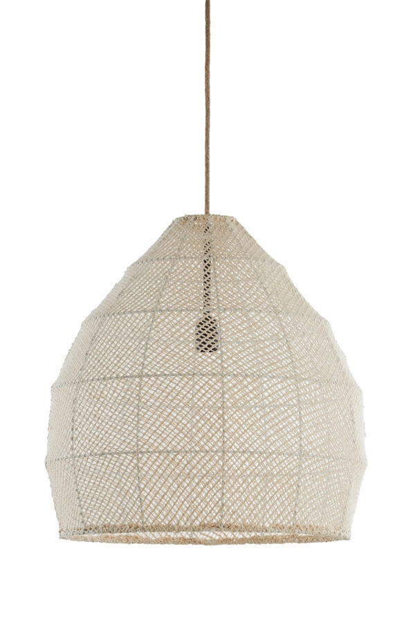 Japandi pendant lamp Makassar cream Ø 50cm Light & Living 8717807706456