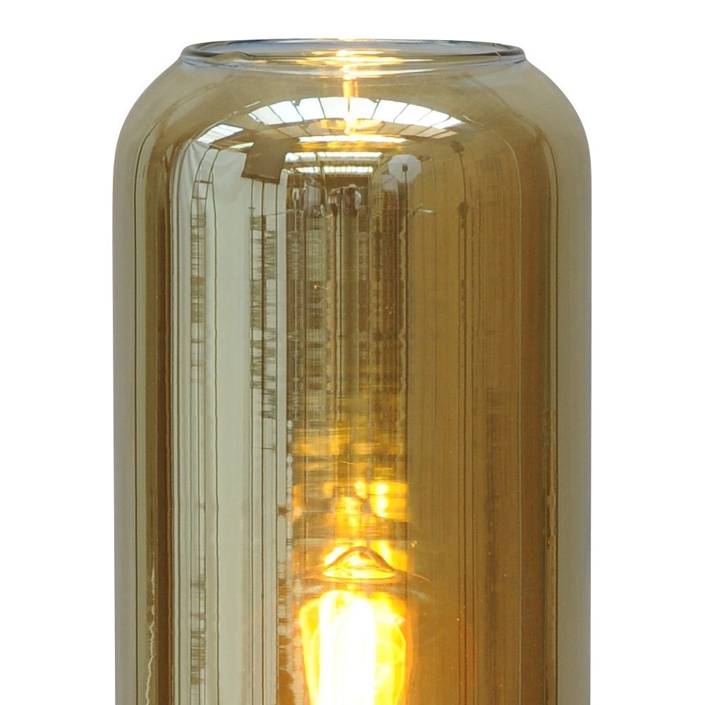 Table lamp Quinto Smoke with smoke cylinder glass Masterlight 8718121216553