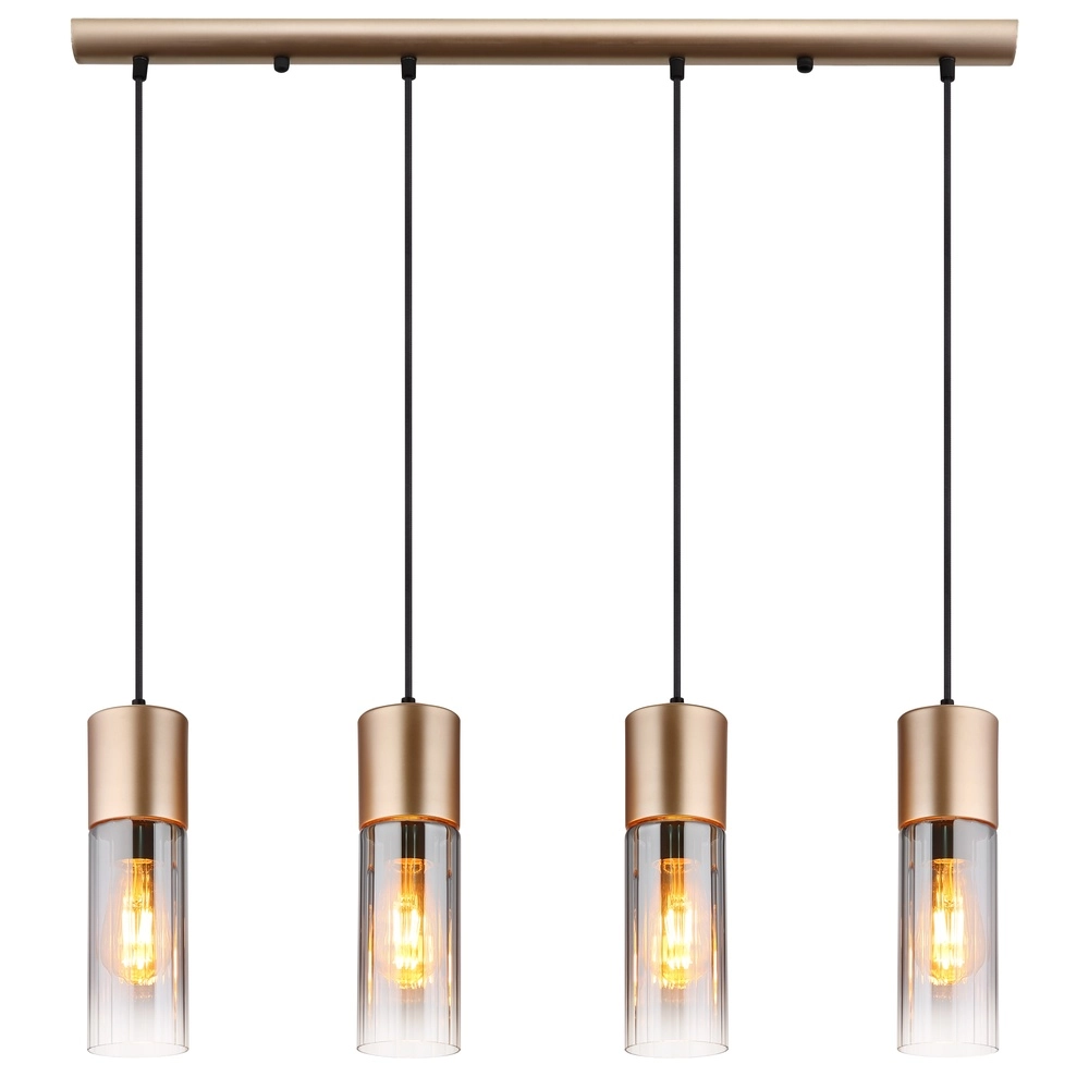 4-light pendant lamp Annika brown design Globo 9007371531905