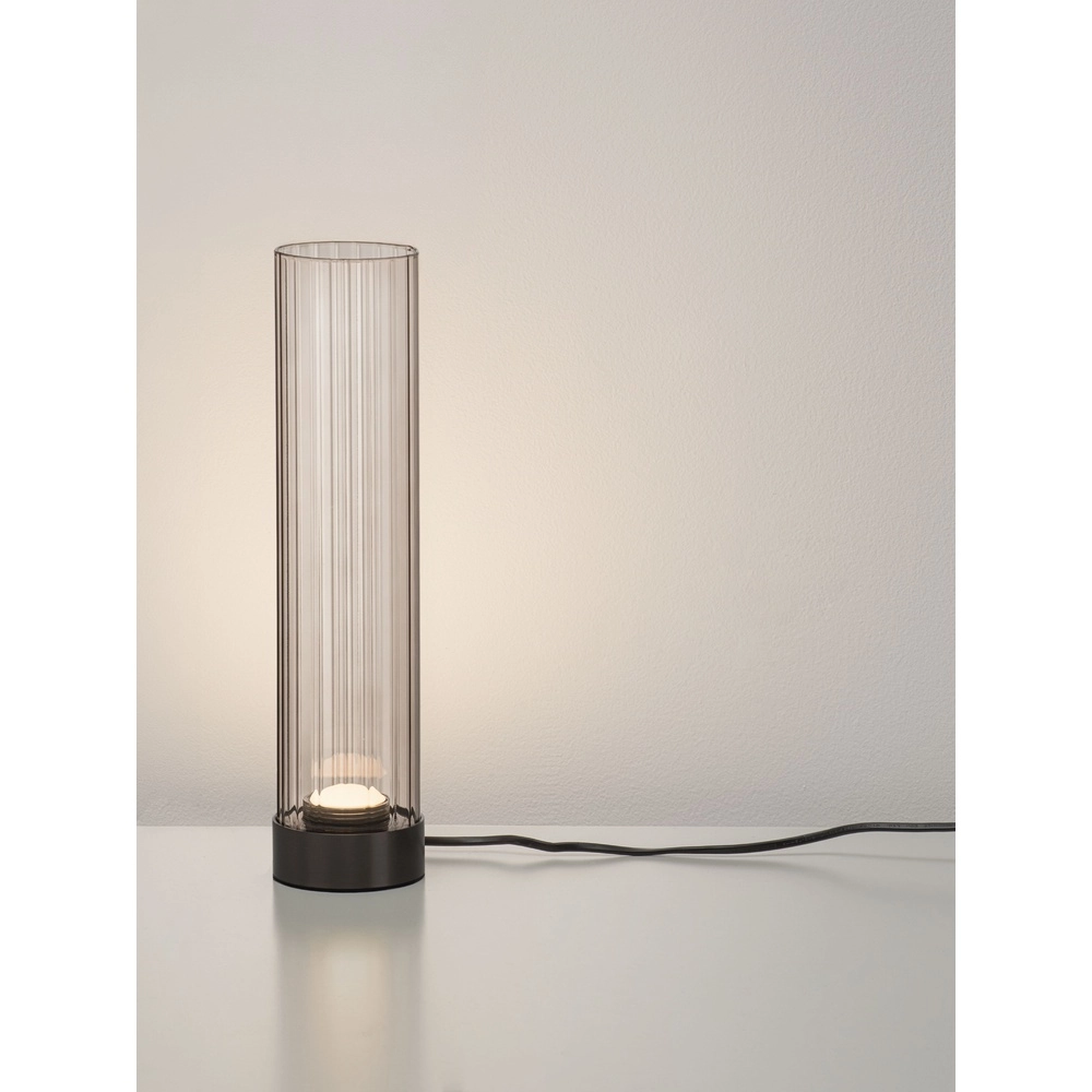 Design table lamp Brielle anthracite with mocha glass Lyora 5212017495457