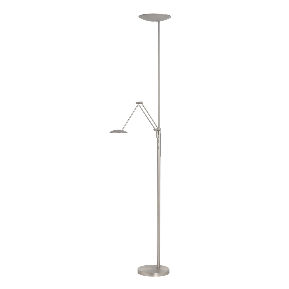 Classic reading lamp Roma nickel Ø 23cm