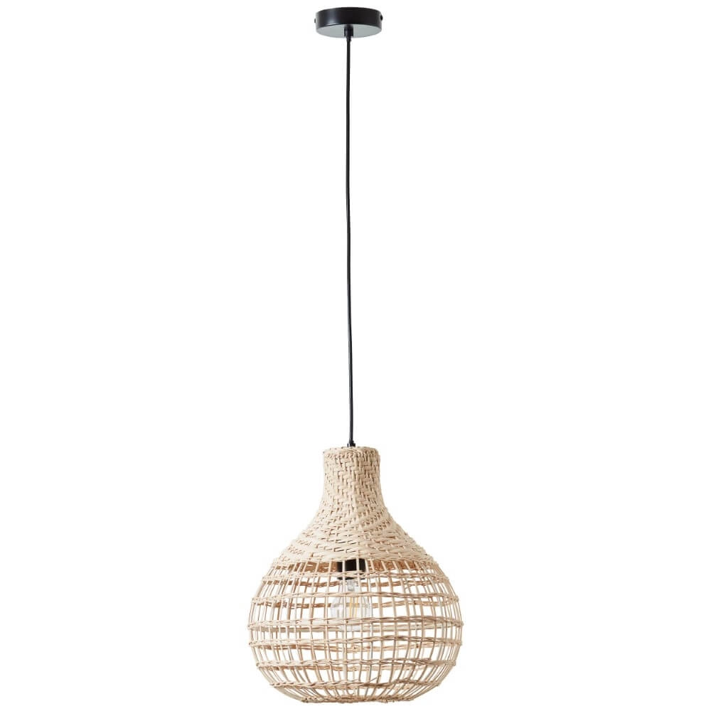 Rattan pendant lamp Southsea Ø 32.5cm Brilliant 4004353396687