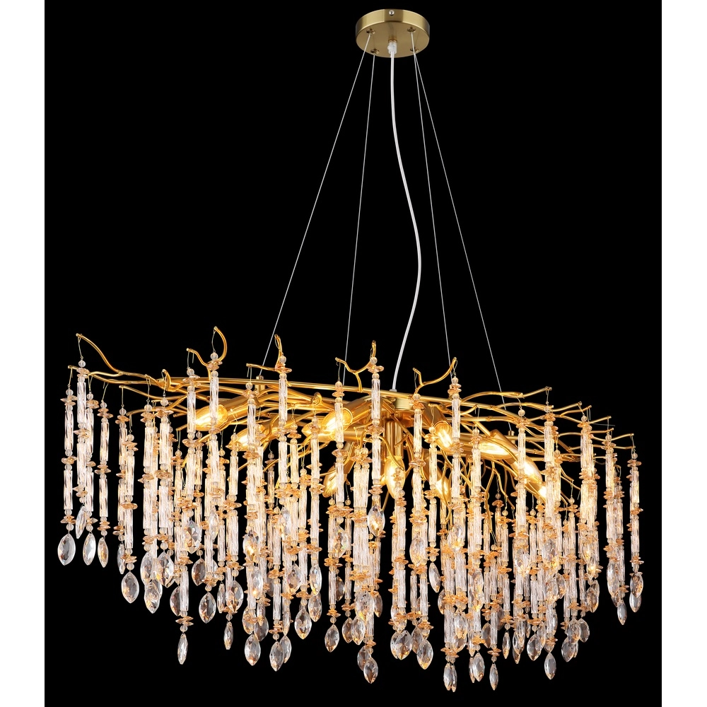 Pendant lamp Gloria 120cm gold Globo 9007371566990