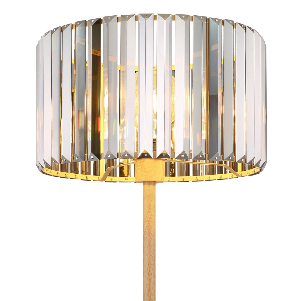 Floor lamp Run wood Globo 9007371513970