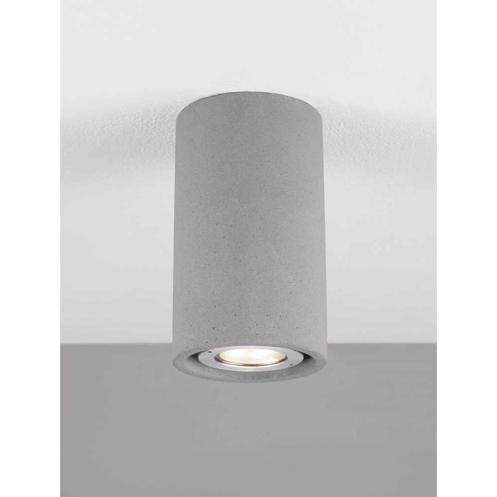 Ceiling spotlight Emile concrete grey