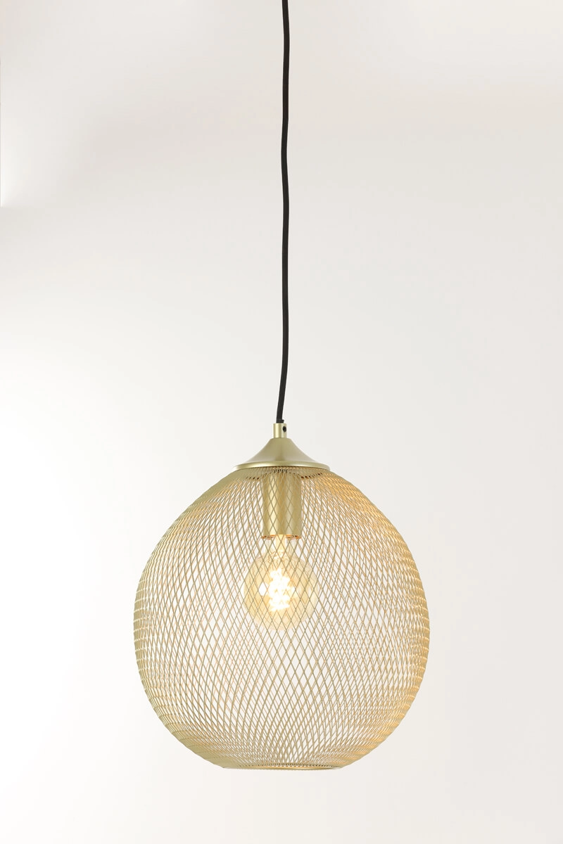 Golden pendant lamp Moroc Ø 30cm