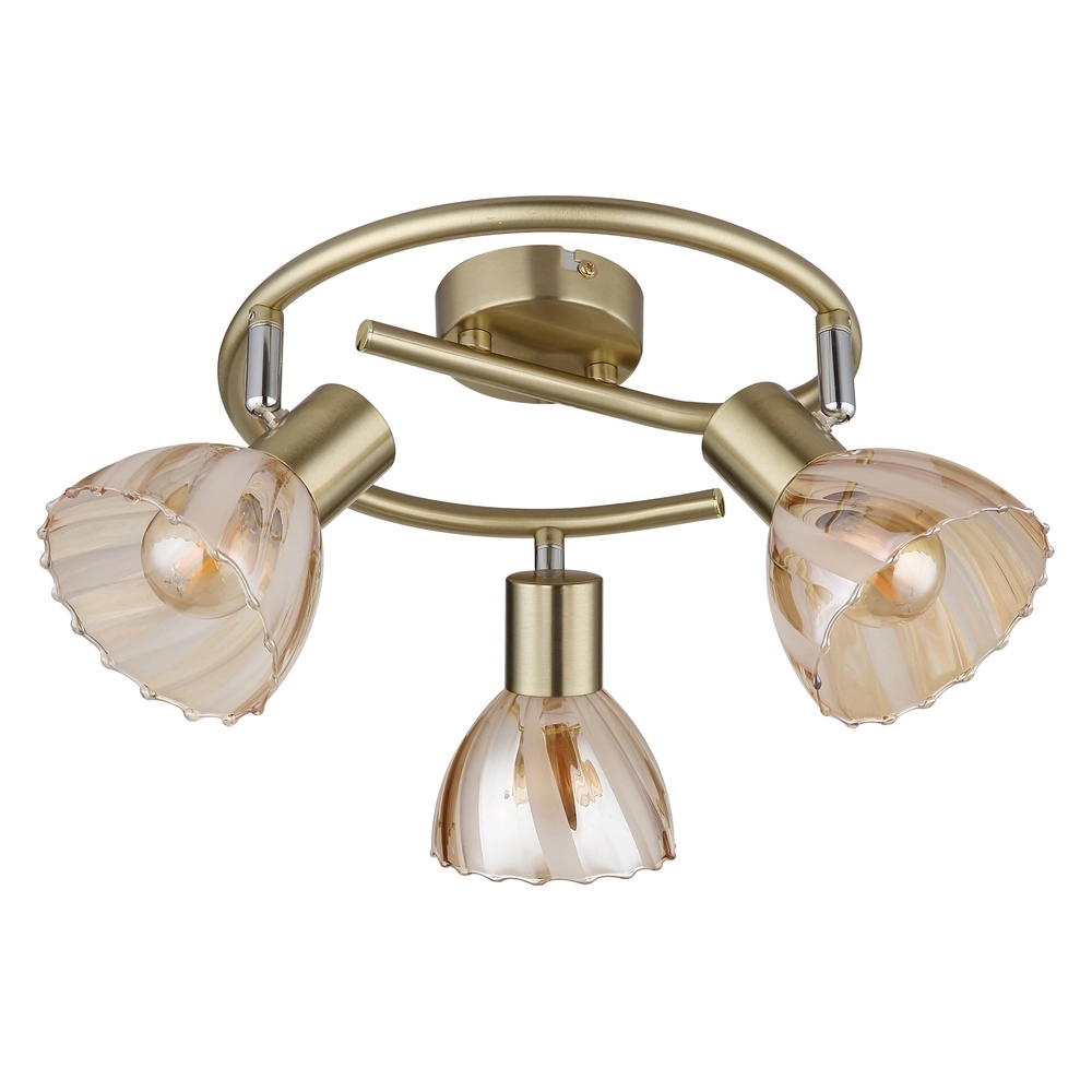 Ceiling lamp 3-lights Zachery Gold Globo 9007371528509