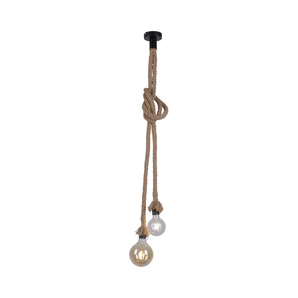 Rope pendant lamp Rope 2 lights Just Light 4043689963125