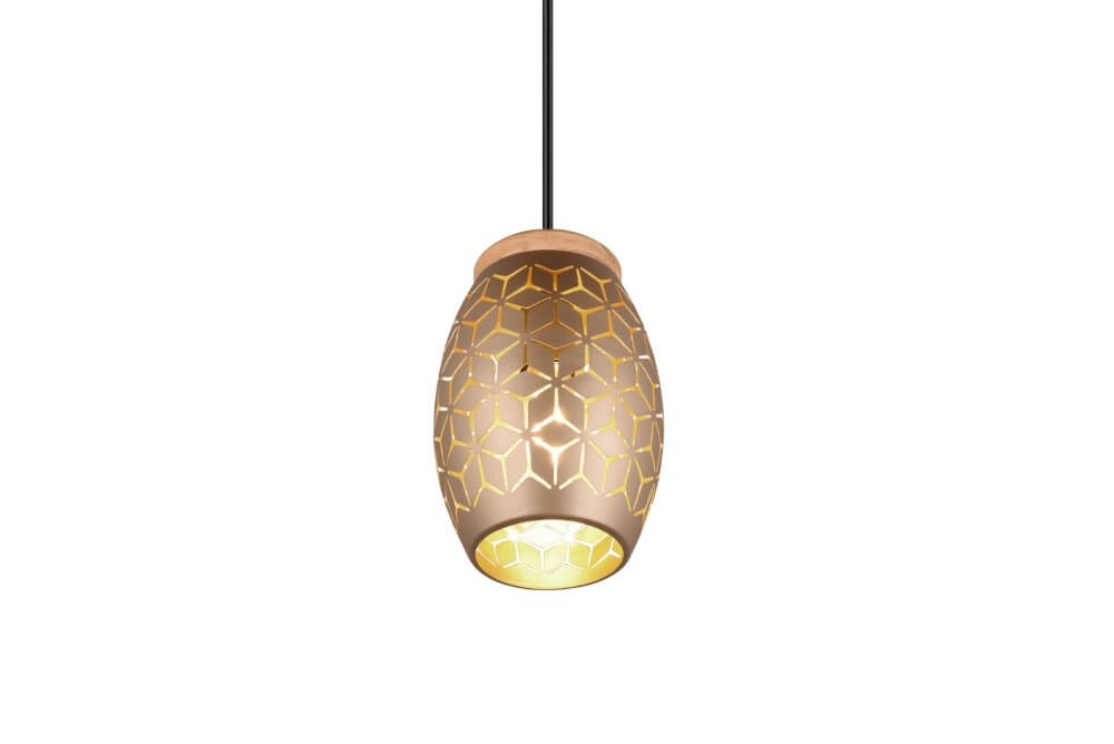 Brown hanging lamp Bidar design Trio 4017807579024