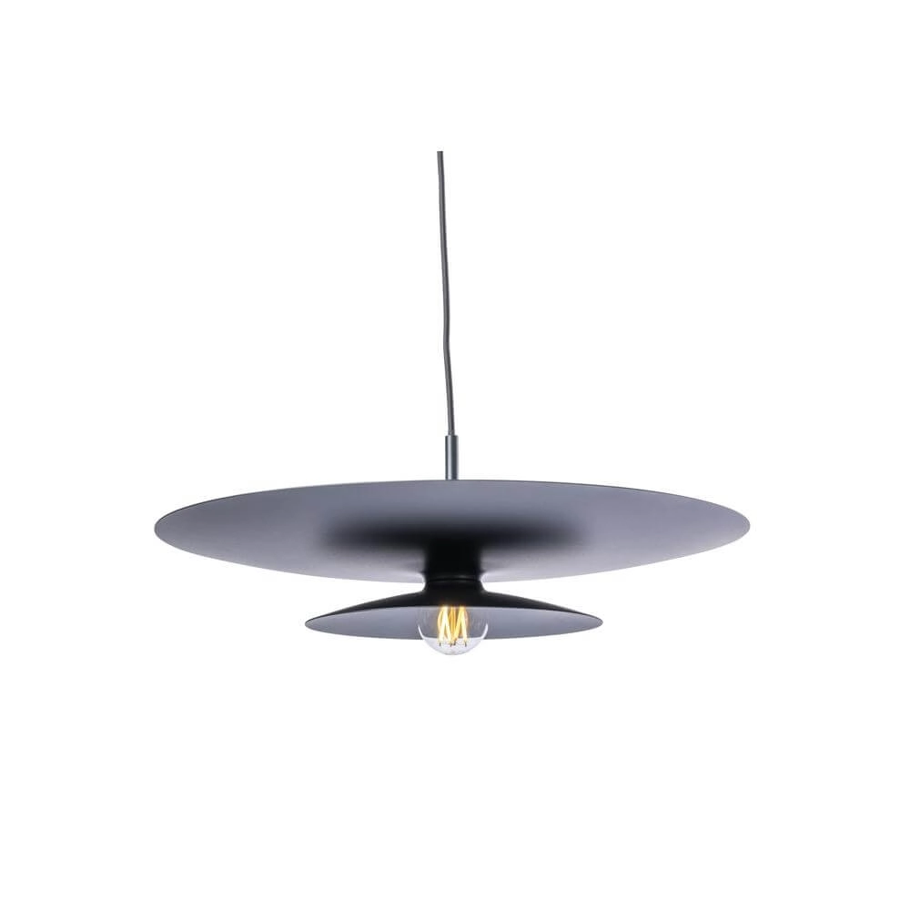 Pendant lamp Linares umbrella black Ø 50cm Artdelight 8720701101708