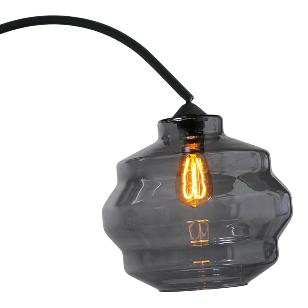 Arc lamp Porto Ball smoke glass - Ø 30cm Masterlight 8718121259260