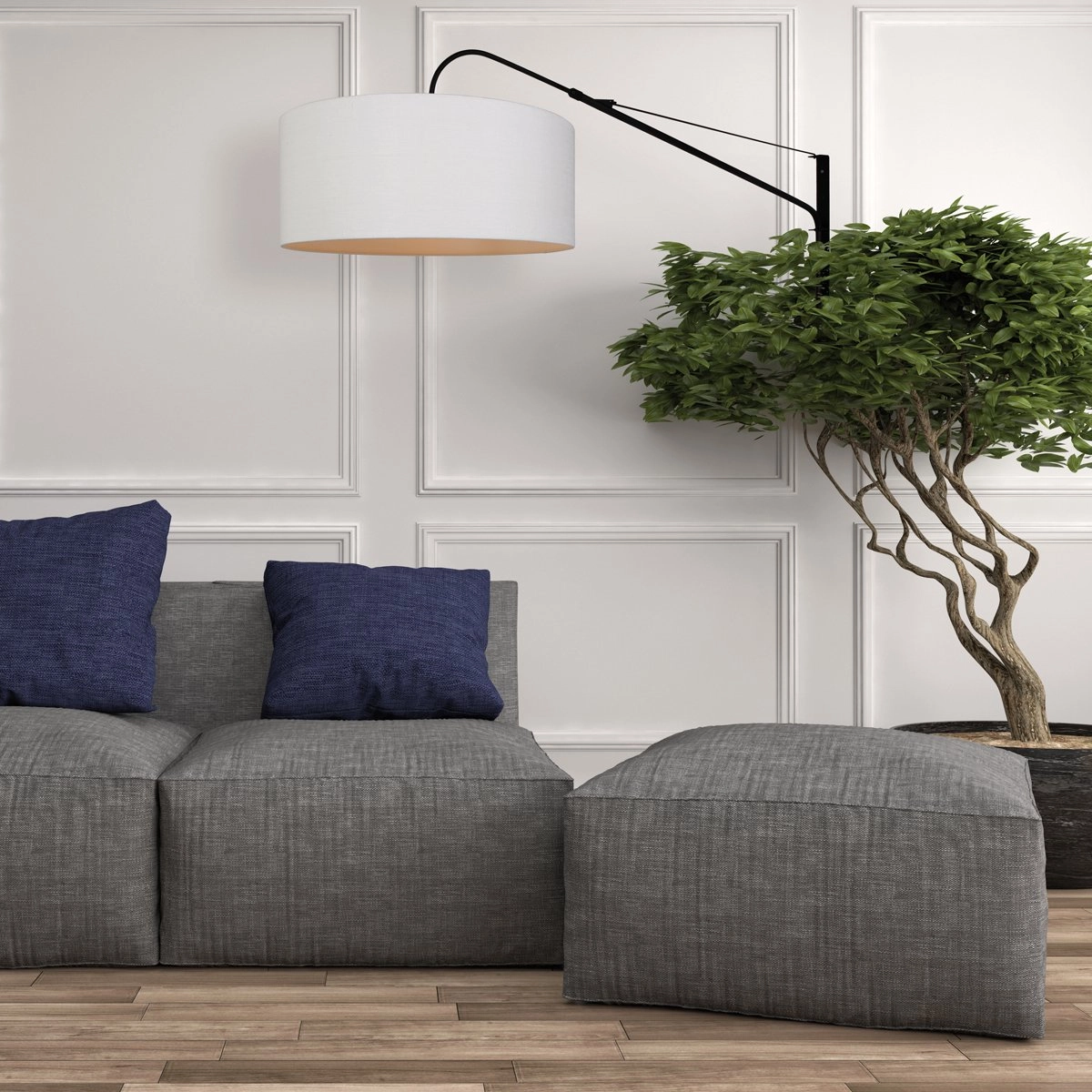 Wall reading lamp Gramineus with hood Steinhauer 8712746132403