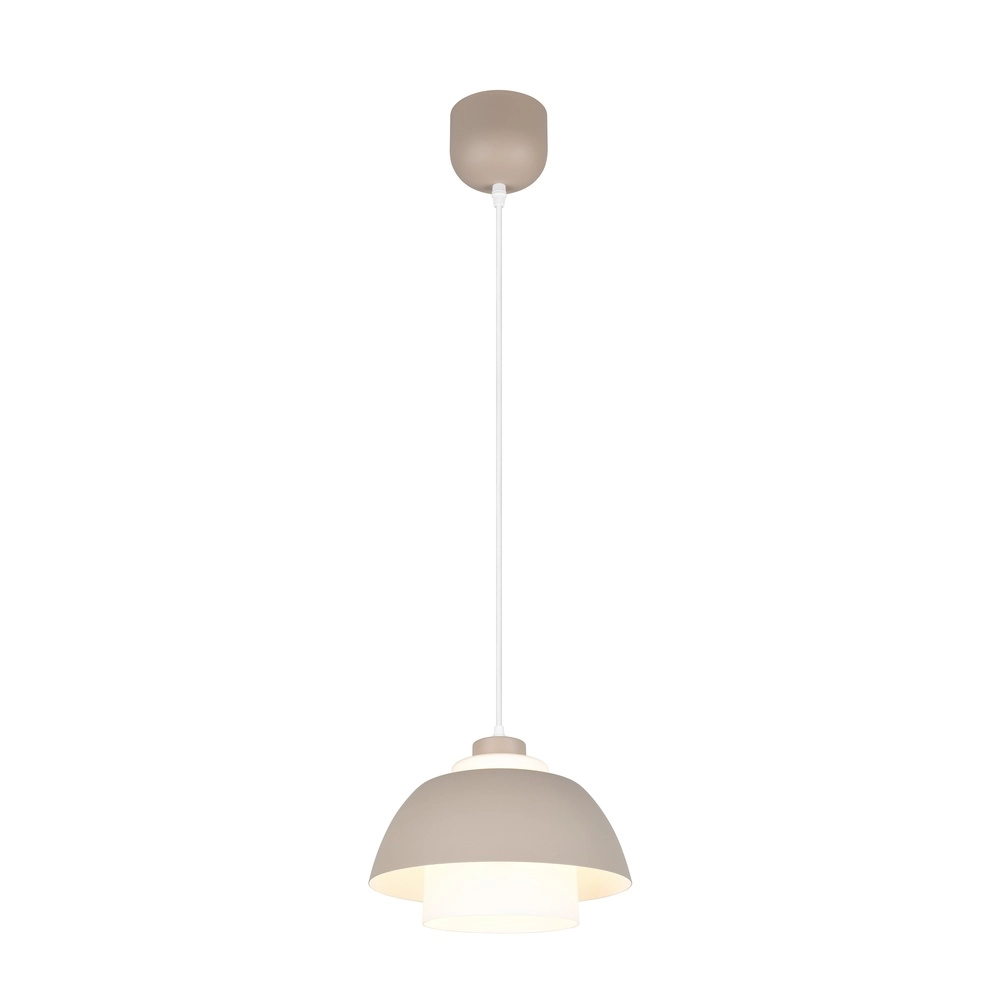 Design pendant lamp Tilos sand brown Ø 30cm Trio 4017807690118