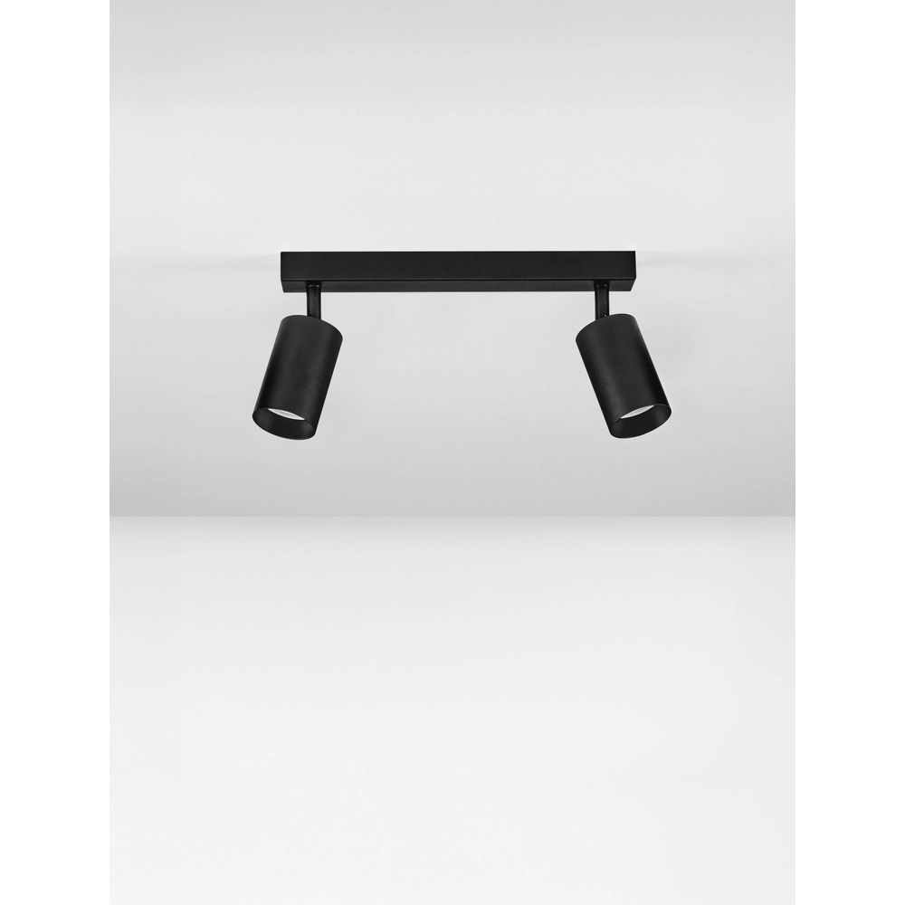 Ceiling spotlight Reig 2-light black Lyora 5212017477934