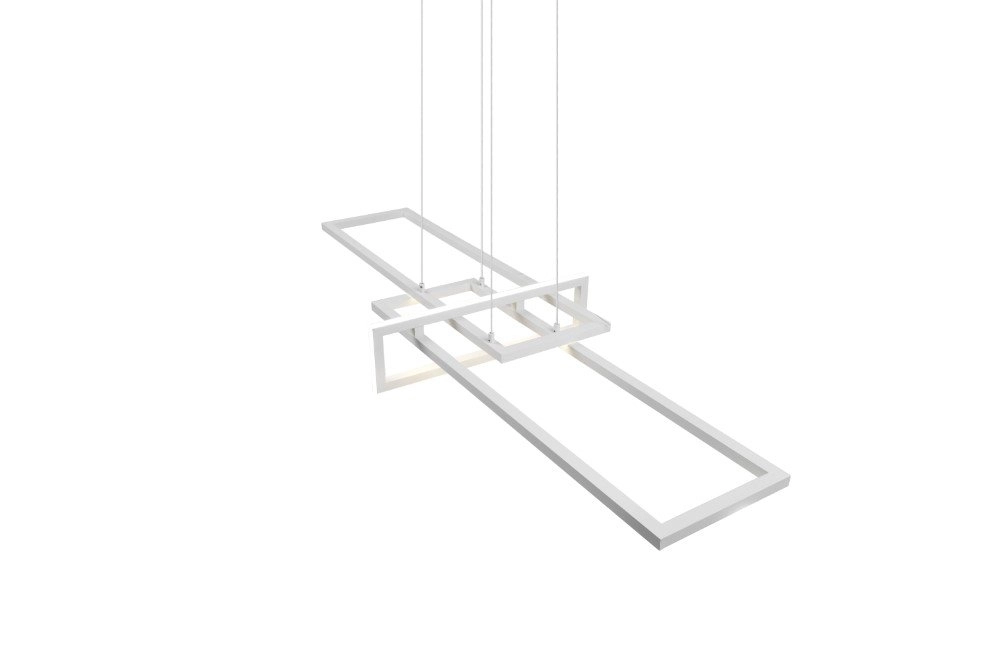 LED pendant light Salinas 110cm white Trio 4017807487930