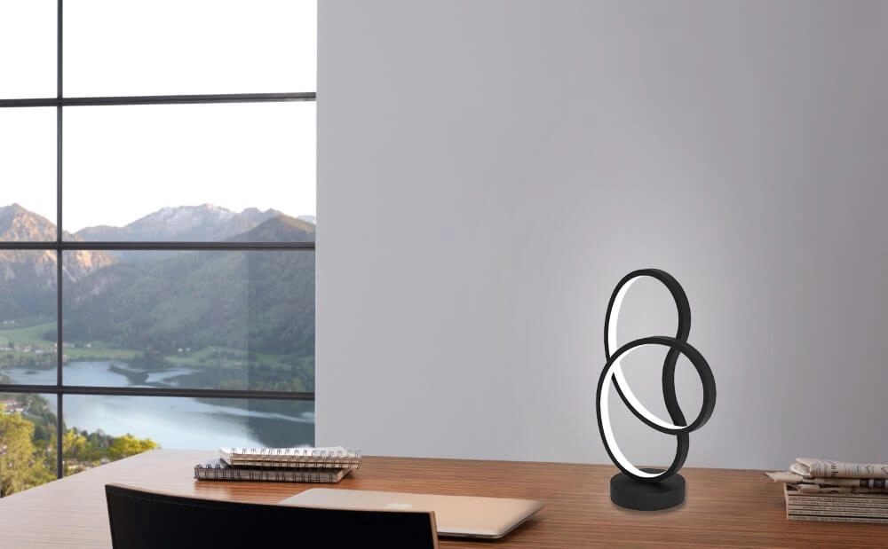 Black LED table lamp Gianella Eglo 9008606275038