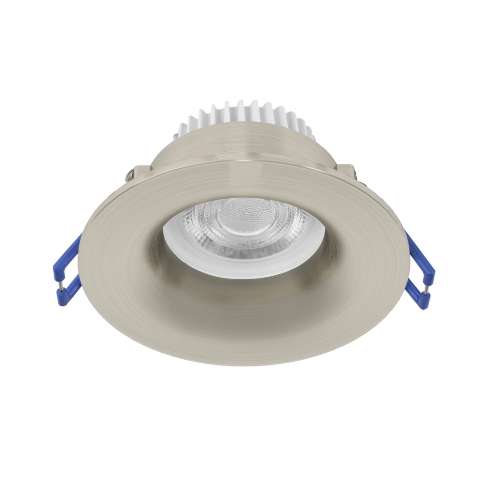 Recessed spotlight Salabate nickel Ø 8.8cm IP65