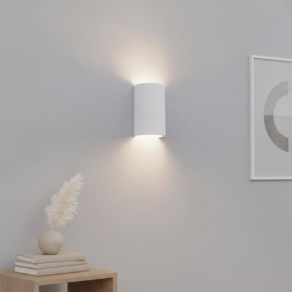 Unique wall lamp Nantes white