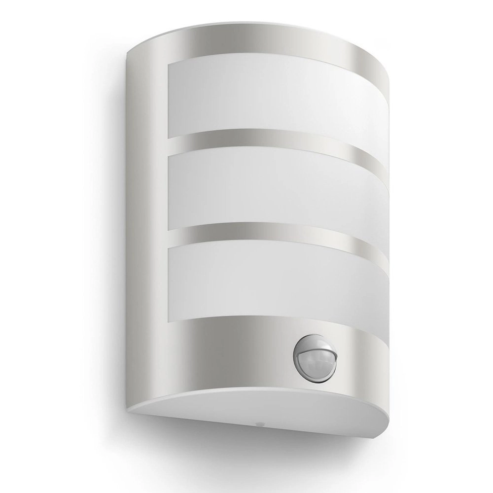Outdoor lamp stainless steel Python with sensor