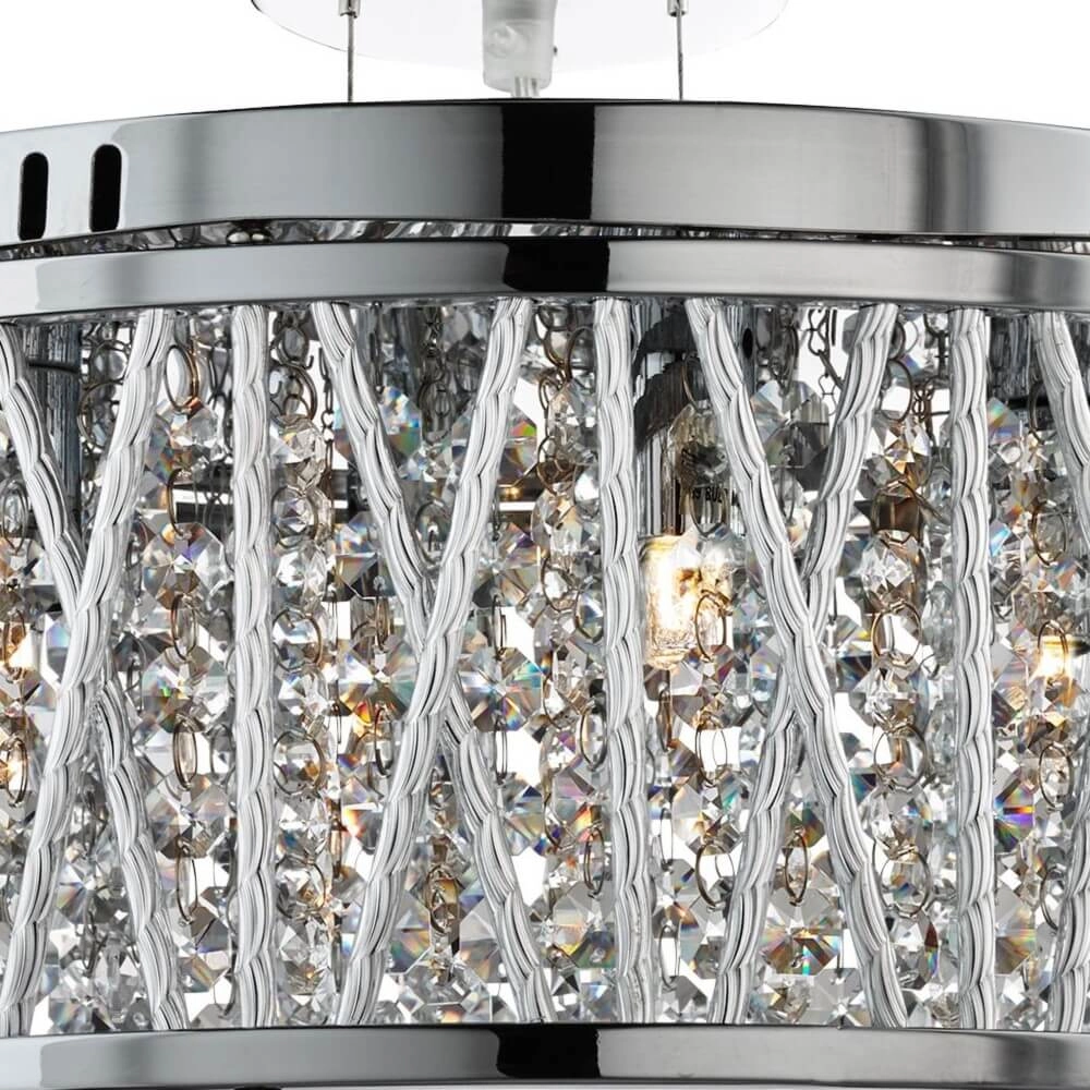 Designer pendant lamp Elise Ø 40cm Searchlight 5053423039329