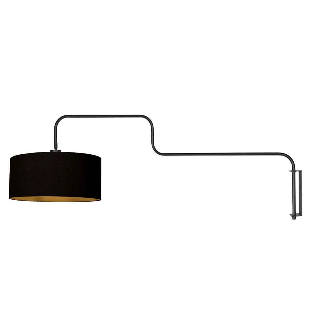 Wall lamp Bloeba black Steinhauer 8712746177046