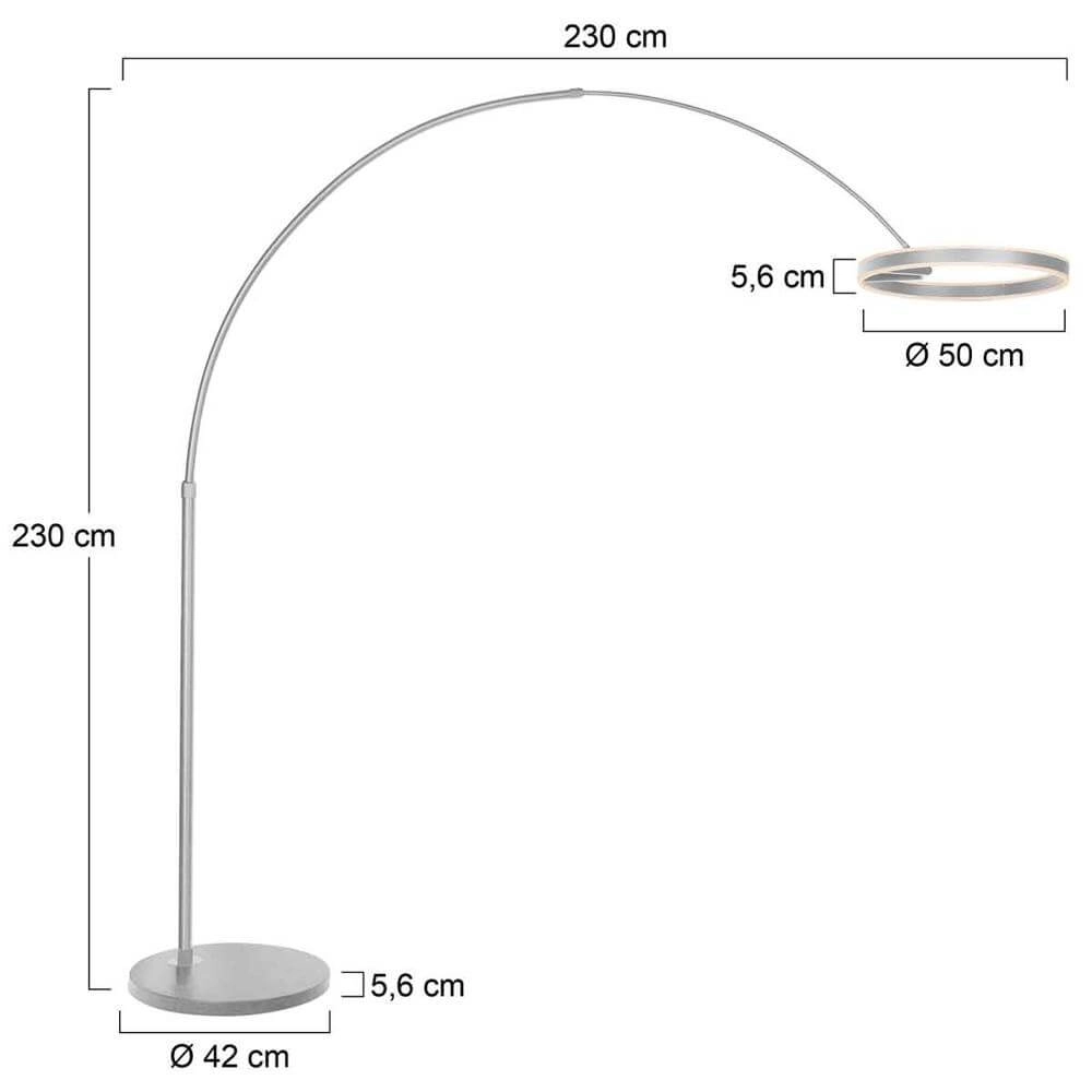 Design arc lamp Ringlux metal Steinhauer 8712746177282
