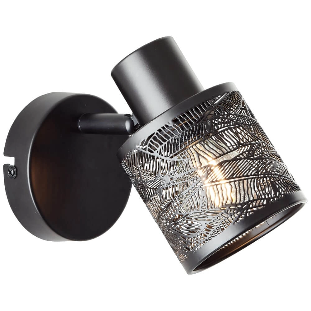 Black wall light Bano Brilliant 4004353413469