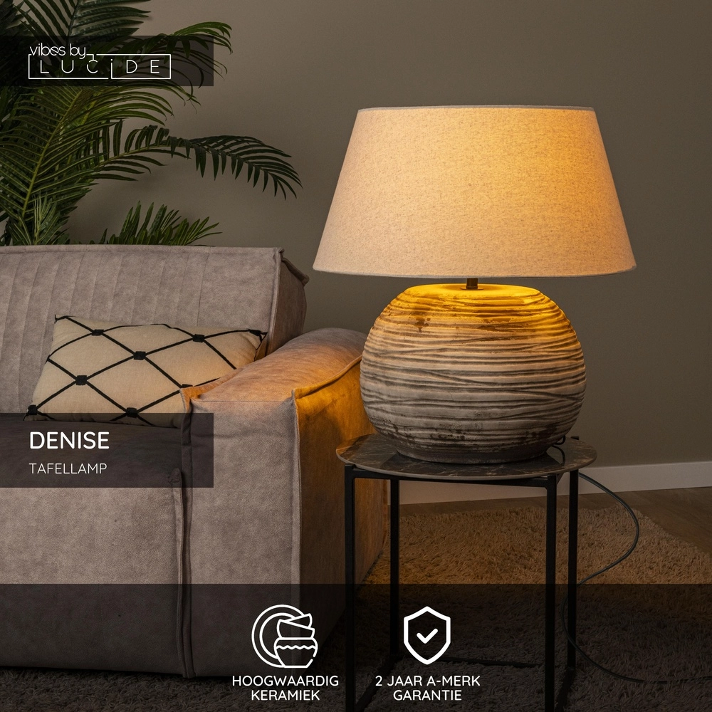 Table lamp Denise Ø 55cm Lucide Vibes 5411212470300