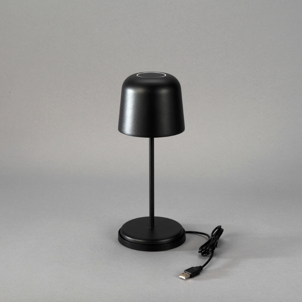 Rechargeable table lamp Biot black with removable cap KonstSmide 7318307845754