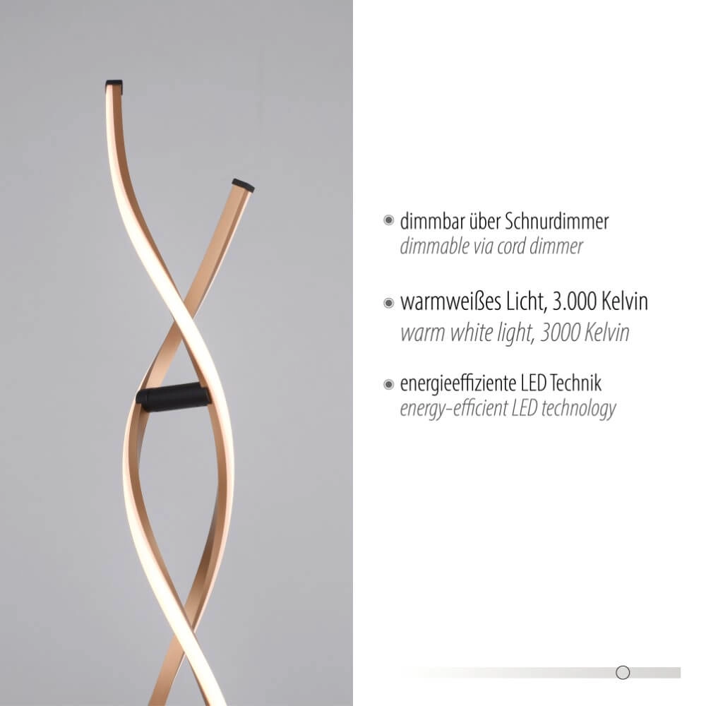 Design floor lamp Polina 134cm Paul Neuhaus 4012248371695